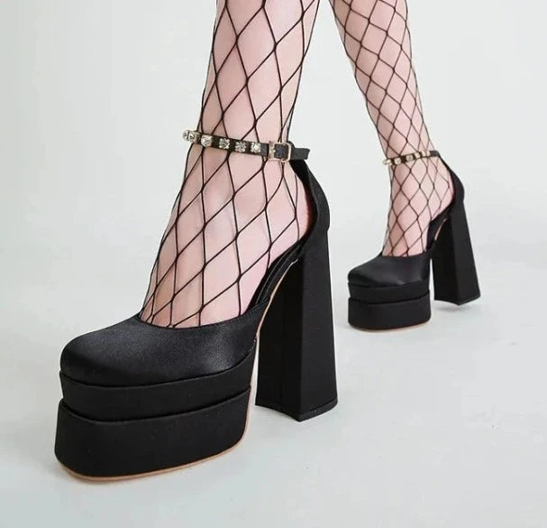 Block Platform Heels for Women